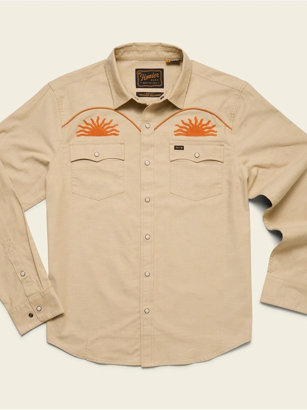 Howler Brothers - el Sol - Crosscut/Gaucho Style Snapshirt - Medium+Large - NWT